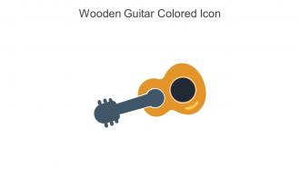 Wooden Guitar Colored Icon In Powerpoint Pptx Png And Editable Eps Format