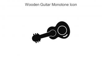Wooden Guitar Monotone Icon In Powerpoint Pptx Png And Editable Eps Format