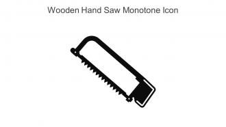 Wooden Hand Saw Monotone Icon In Powerpoint Pptx Png And Editable Eps Format