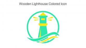 Wooden Lighthouse Colored Icon In Powerpoint Pptx Png And Editable Eps Format