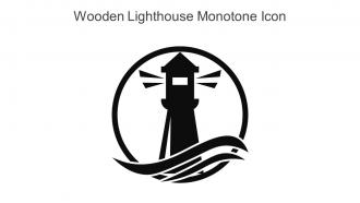 Wooden Lighthouse Monotone Icon In Powerpoint Pptx Png And Editable Eps Format