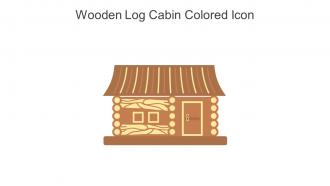 Wooden Log Cabin Colored Icon In Powerpoint Pptx Png And Editable Eps Format