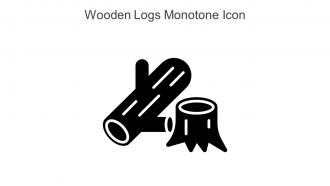 Wooden Logs Monotone Icon In Powerpoint Pptx Png And Editable Eps Format