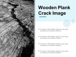Wooden plank crack image