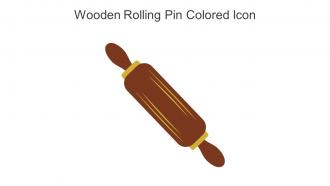Wooden Rolling Pin Colored Icon In Powerpoint Pptx Png And Editable Eps Format