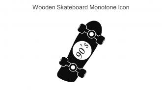 Wooden Skateboard Monotone Icon In Powerpoint Pptx Png And Editable Eps Format
