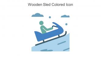 Wooden Sled Colored Icon In Powerpoint Pptx Png And Editable Eps Format