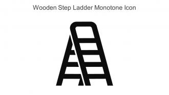 Wooden Step Ladder Monotone Icon In Powerpoint Pptx Png And Editable Eps Format