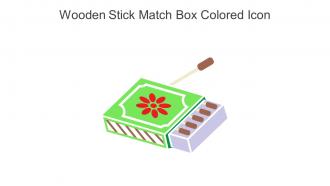 Wooden Stick Match Box Colored Icon In Powerpoint Pptx Png And Editable Eps Format