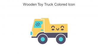 Wooden Toy Truck Colored Icon In Powerpoint Pptx Png And Editable Eps Format