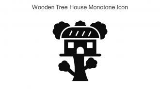 Wooden Tree House Monotone Icon In Powerpoint Pptx Png And Editable Eps Format