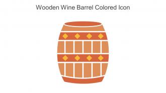 Wooden Wine Barrel Colored Icon In Powerpoint Pptx Png And Editable Eps Format