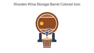 Wooden Wine Storage Barrel Colored Icon In Powerpoint Pptx Png And Editable Eps Format