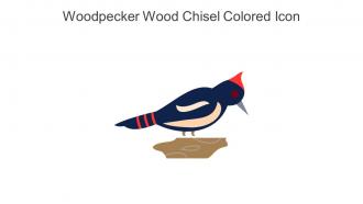 Woodpecker Wood Chisel Colored Icon In Powerpoint Pptx Png And Editable Eps Format
