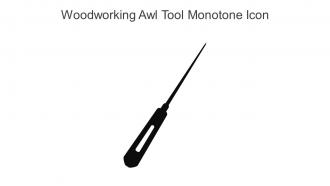 Woodworking Awl Tool Monotone Icon In Powerpoint Pptx Png And Editable Eps Format