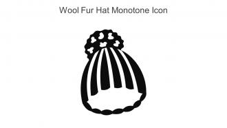 Wool Fur Hat Monotone Icon In Powerpoint Pptx Png And Editable Eps Format
