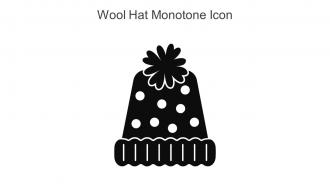 Wool Hat Monotone Icon In Powerpoint Pptx Png And Editable Eps Format