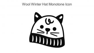 Wool Winter Hat Monotone Icon In Powerpoint Pptx Png And Editable Eps Format