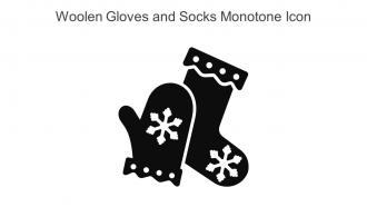 Woolen Gloves And Socks Monotone Icon In Powerpoint Pptx Png And Editable Eps Format