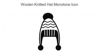Woolen Knitted Hat Monotone Icon In Powerpoint Pptx Png And Editable Eps Format