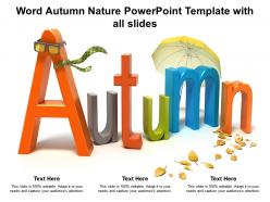 Word autumn nature powerpoint template with all slides