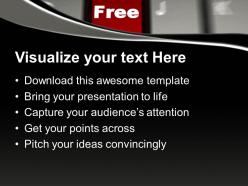 Word free on red button keyboard powerpoint templates ppt themes and graphics 0213