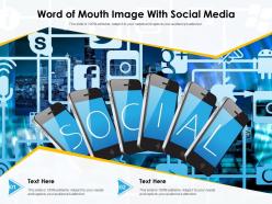 Word of mouth image with social media