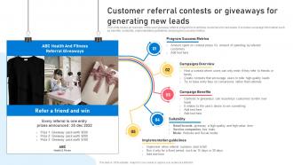 Word Of Mouth Marketing Strategies Customer Referral Contests Or Giveaways For Generating New Leads
