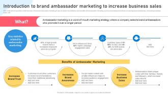 Word Of Mouth Marketing Strategies Introduction To Brand Ambassador Marketing To Increase Business
