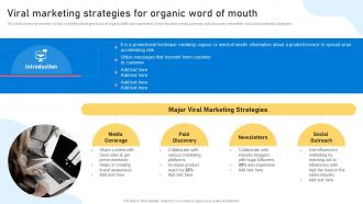 Word Of Mouth Marketing Strategies Viral Marketing Strategies For Organic Word Of Mouth