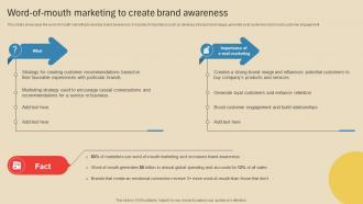 Word Of Mouth Marketing To Employing Different Marketing Strategies Strategy SS V