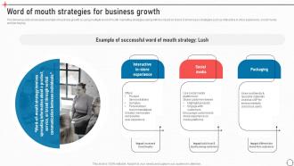Word Of Mouth Strategies For Business Growth Business Improvement Strategies For Growth Strategy SS V
