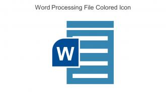Word Processing File Colored Icon In Powerpoint Pptx Png And Editable Eps Format