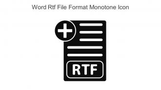 Word Rtf File Format Monotone Icon In Powerpoint Pptx Png And Editable Eps Format