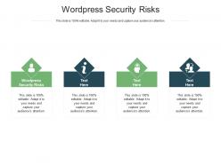Wordpress security risks ppt powerpoint presentation file images cpb