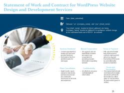 Wordpress website design and development proposal powerpoint presentation slides