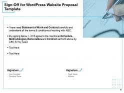Wordpress website proposal template powerpoint presentation slides