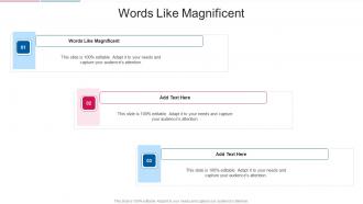 Words Like Magnificent In Powerpoint And Google Slides Cpb