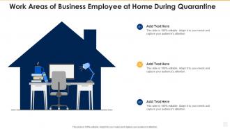 Work areas of business employee at home during quarantine