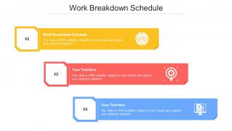 Work Breakdown Schedule Ppt Powerpoint Presentation Icon Aids Cpb