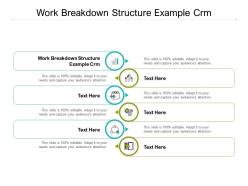 Work breakdown structure example crm ppt powerpoint presentation icon aids cpb