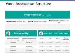 Work breakdown structure example ppt presentation