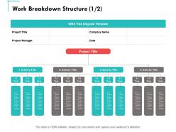Work Breakdown Structure Management Ppt Powerpoint Presentation Summary Slide Portrait