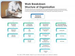 Work breakdown structure of organization