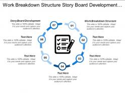 Work breakdown structure story board development document templates