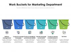 Work Buckets For Marketing Department