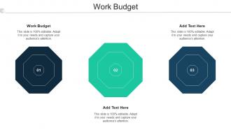 Work Budget Ppt Powerpoint Presentation Ideas Graphics Pictures Cpb