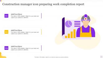 Work Completion Report Powerpoint Ppt Template Bundles