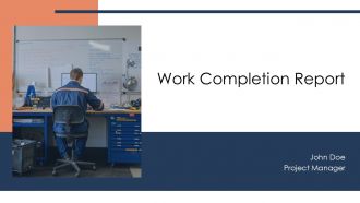Work Completion Report PPT Graphics AT Work Completion Report PPT Graphics AT