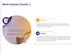 Work contract contd samples ppt powerpoint presentation portfolio background designs